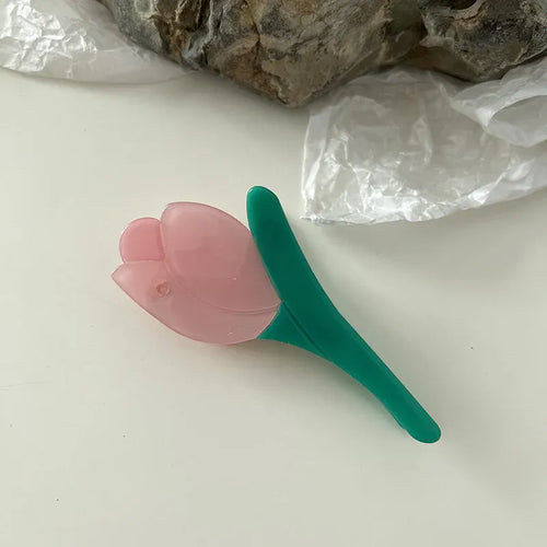 Blossoming Peach Flower Hair Claw